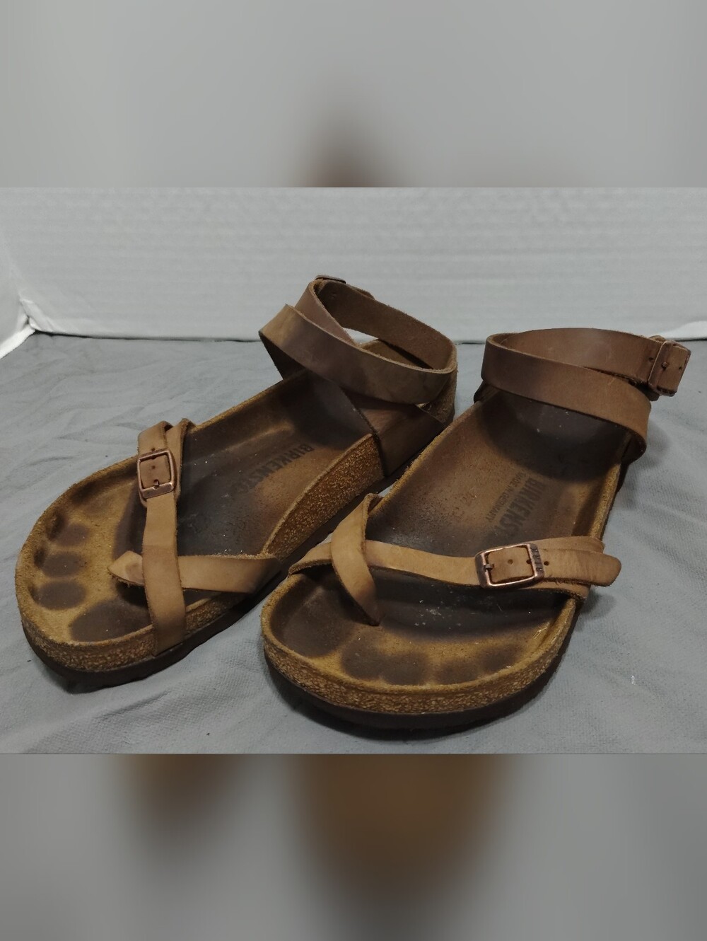 Birkenstock Yara Havana, Women # 8 US Oiled Leather